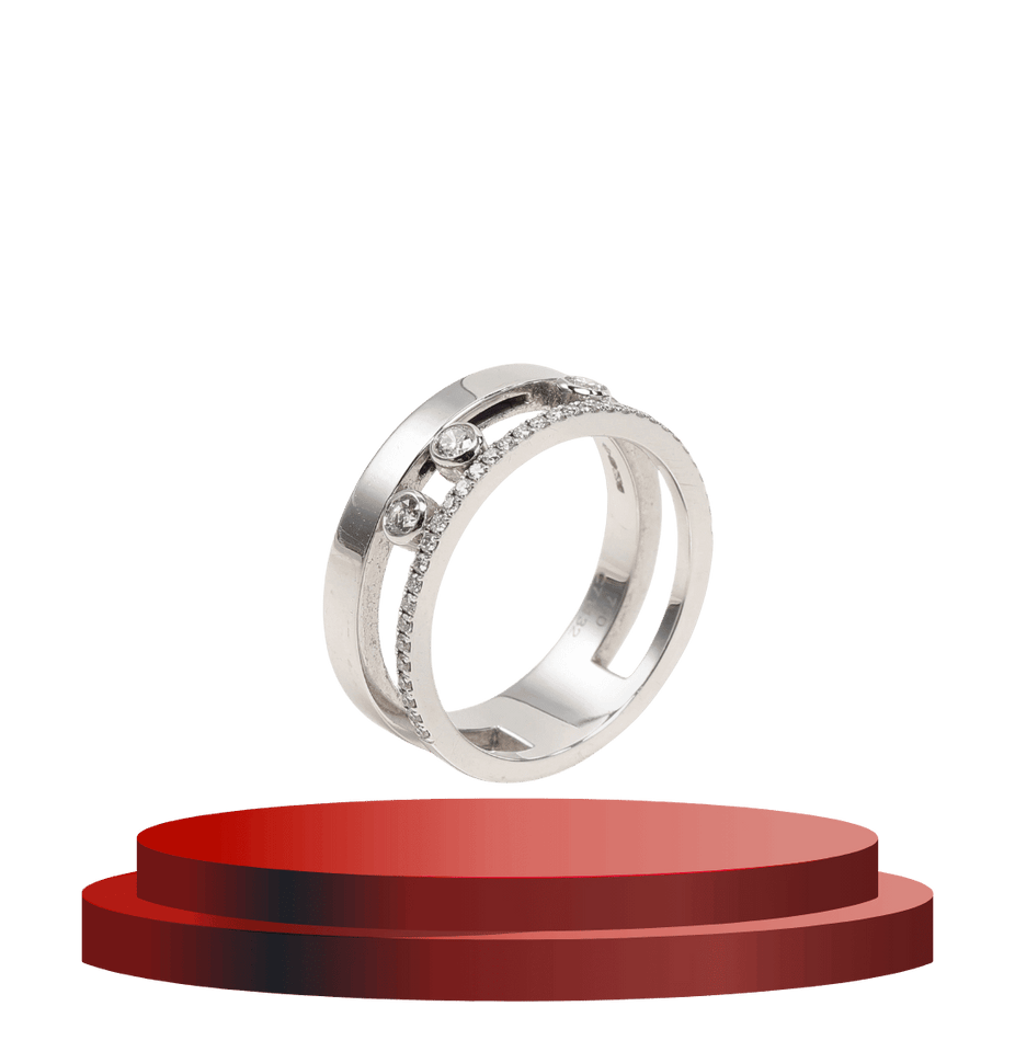 Messika Move Romane Diamonds 18k White Gold Ring