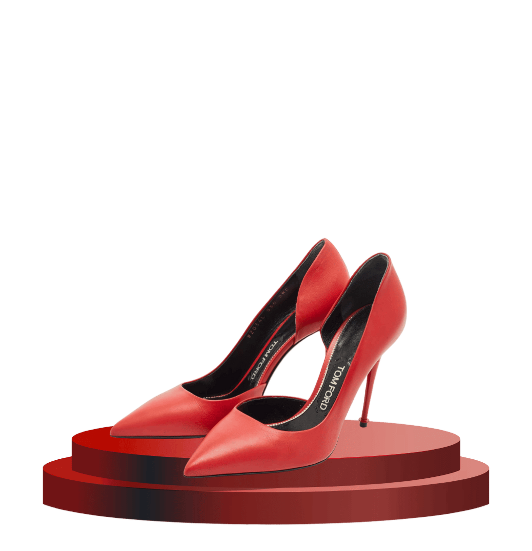Tom Ford Red Leather D'orsay