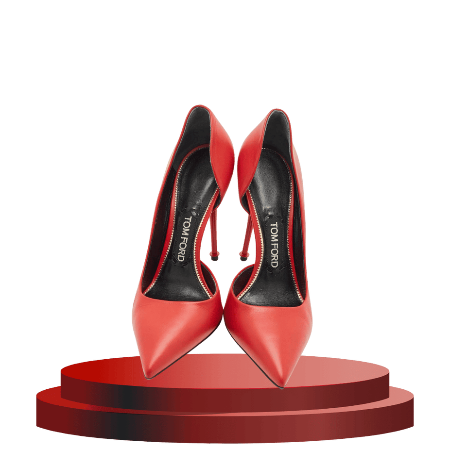 Tom Ford Red Leather D'orsay